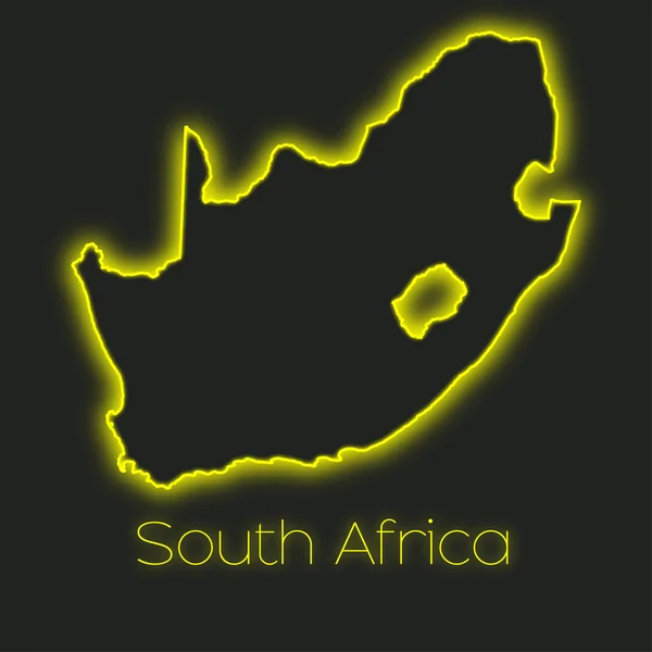 Neon Disposition Sydafrika — Stockfoto