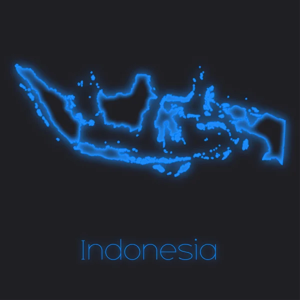 Neon Disposition Indonesien — Stockfoto