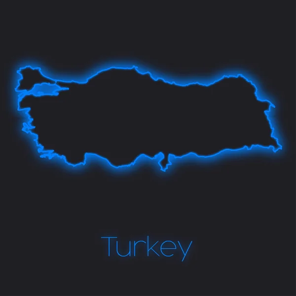 Uno Schema Neon Della Turchia — Foto Stock
