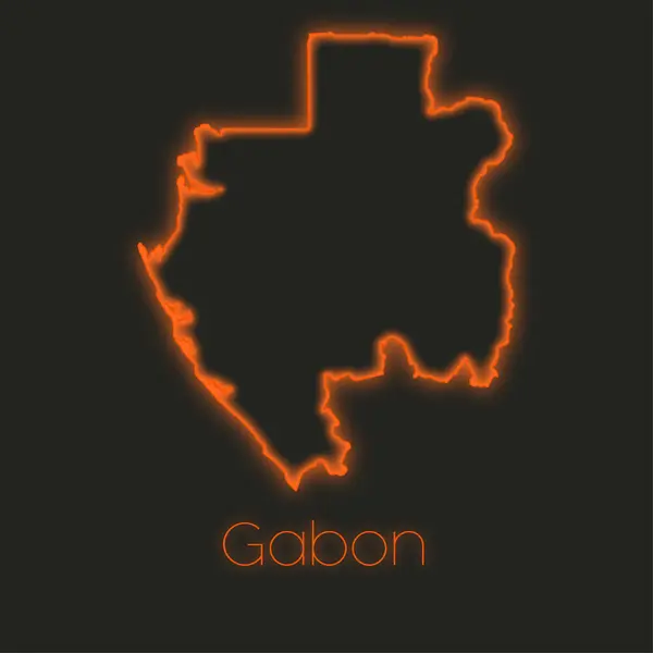 Contour Néon Gabon — Photo