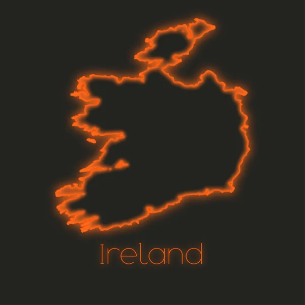 Esboço Neon Irlanda — Fotografia de Stock