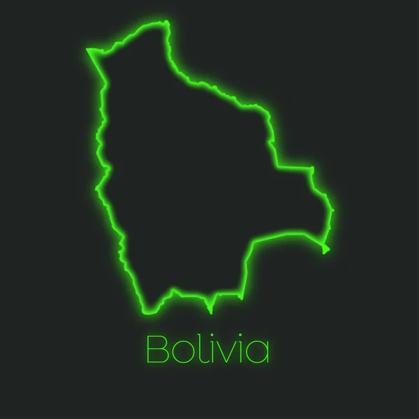 Contour Néon Bolivie — Photo