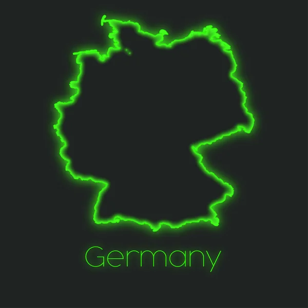 Neon Outline Germany — Stock Photo, Image