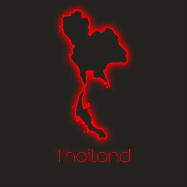 Неон Начерк Таїланд — стокове фото