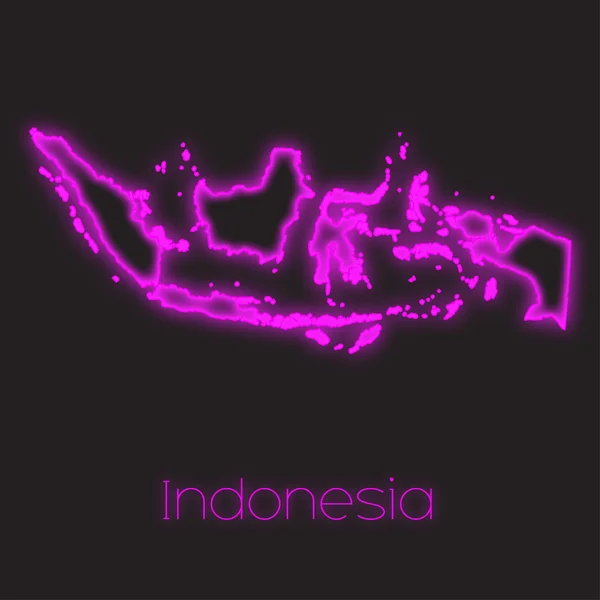 インドネシアのネオンの概要 — ストック写真