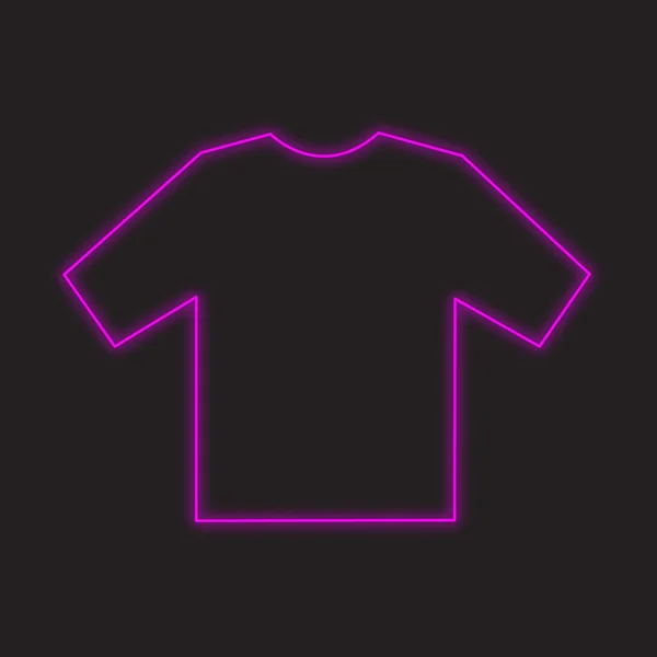 A Neon Icon Isolated on a Black Background - Tshirt