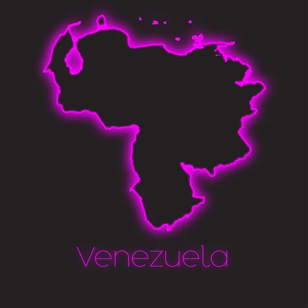 Neon Disposition Venezuela — Stockfoto