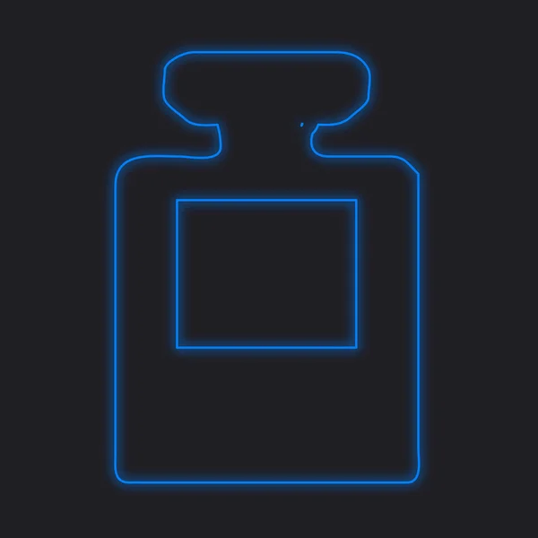 Neon Icon Isolated Black Background Inkpot — Stock Photo, Image