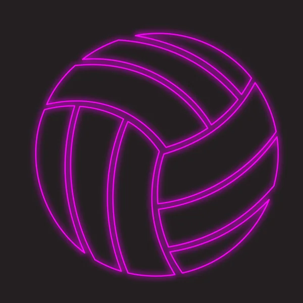 Neon Icon Isolated Black Background Football — Stock Photo, Image