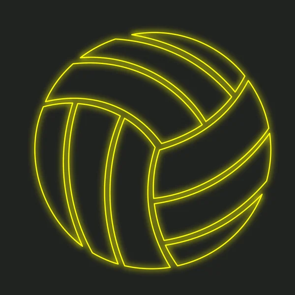 Neon Ikona Izolovaných Černém Pozadí Fotbal — Stock fotografie