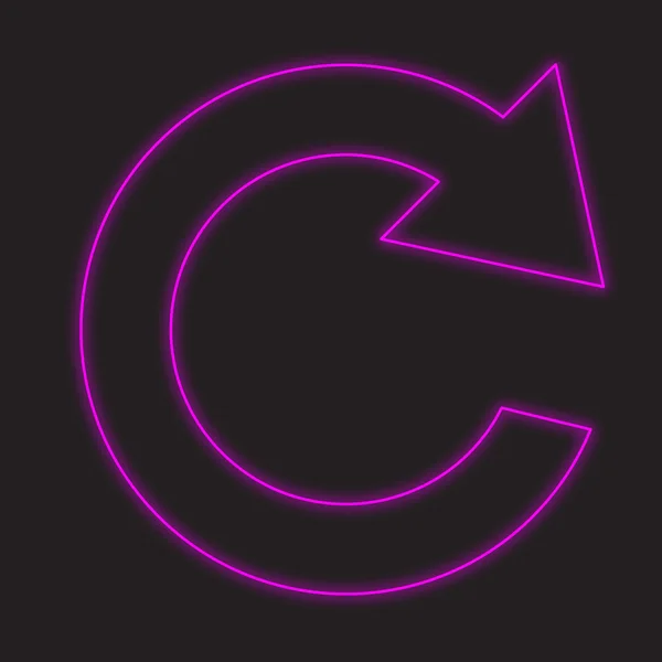 Neon geïsoleerd op een zwarte achtergrond - Symbolen1 — Stockfoto