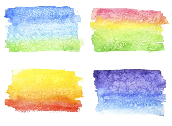 Set of backgrounds. Seasons of the year. watercolor illustration. — Stock Photo, Image