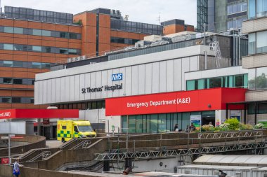 St Thomas Hastanesi Acil Durum Departmanı, A ve E. Londra, İngiltere, 29 Mayıs 2021.