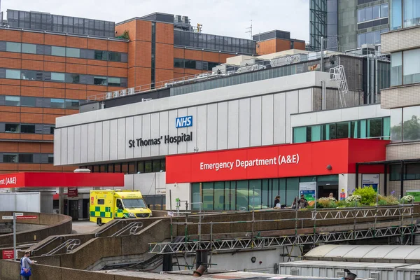 St Thomas Hospital Emergency Department, A and E. Londres, Gran Bretaña, 29 de mayo de 2021. — Foto de Stock