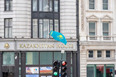 Londra 'daki Kazakistan Büyükelçiliği ya da Kazakistan Konağı. İngiltere, Londra, 29 Mayıs 2021.
