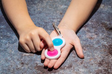 Fidget Basit Gamzeli Oyuncak, Bebek Duyusal Sıkıştırma Oyuncağı, Stres Rahatlatma Duyusal Yetişkinler Konsantrasyon Eğitimi Oyuncak