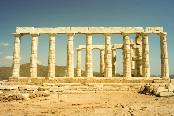 Templo de Poseidón - Sounion, Grecia — Foto de Stock