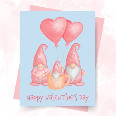 Suluboya tarzında balonu olan cüceler