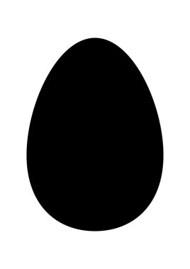 Paskalya yumurtası vektör simge, simge tasarım. Bahar illüstrasyon izole beyaz arka plan üzerinde.