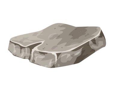 kaya, taş vektör sembolü, simge tasarımı. beyaz arka planda yalıtılmış çizim.