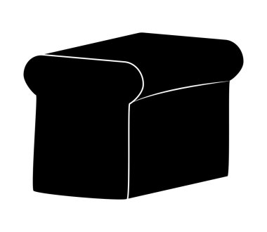 tost ekmeği vektör simgesi simgesi tasarım. illüstrasyon izole beyaz arka plan üzerinde