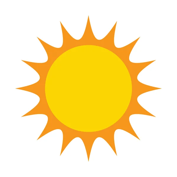 Icône de symbole vectoriel soleil design. illustration isolée sur ba blanc — Image vectorielle