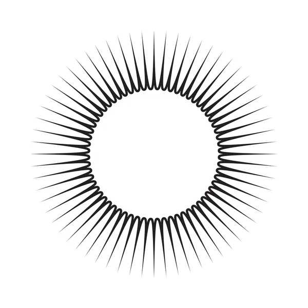 Sonnenvektor-Symbol-Design. Abbildung isoliert auf weißem Ba — Stockvektor
