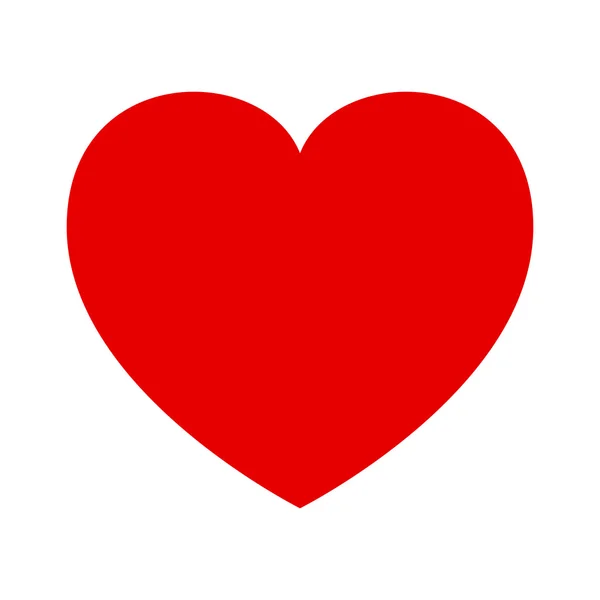 İnsan kalbi, kırmızı aşk tasarım. Beyaz arka plan üzerinde izole vektör çizim