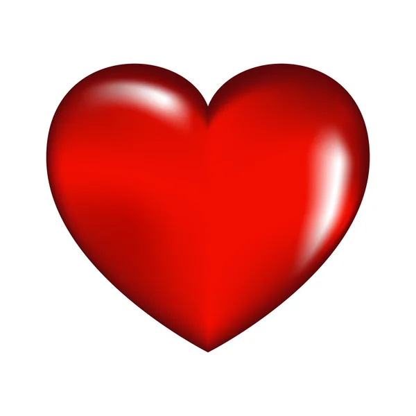 Red 3d Heart Stock Vector Image By C Artishokcs1