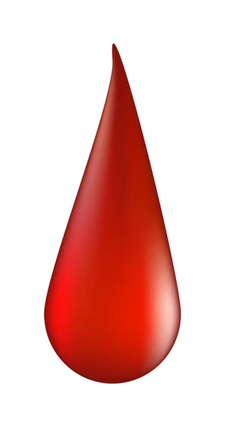 Blut-Tropfen-Vektor Symboldesign. Abbildung isoliert auf w — Stockvektor