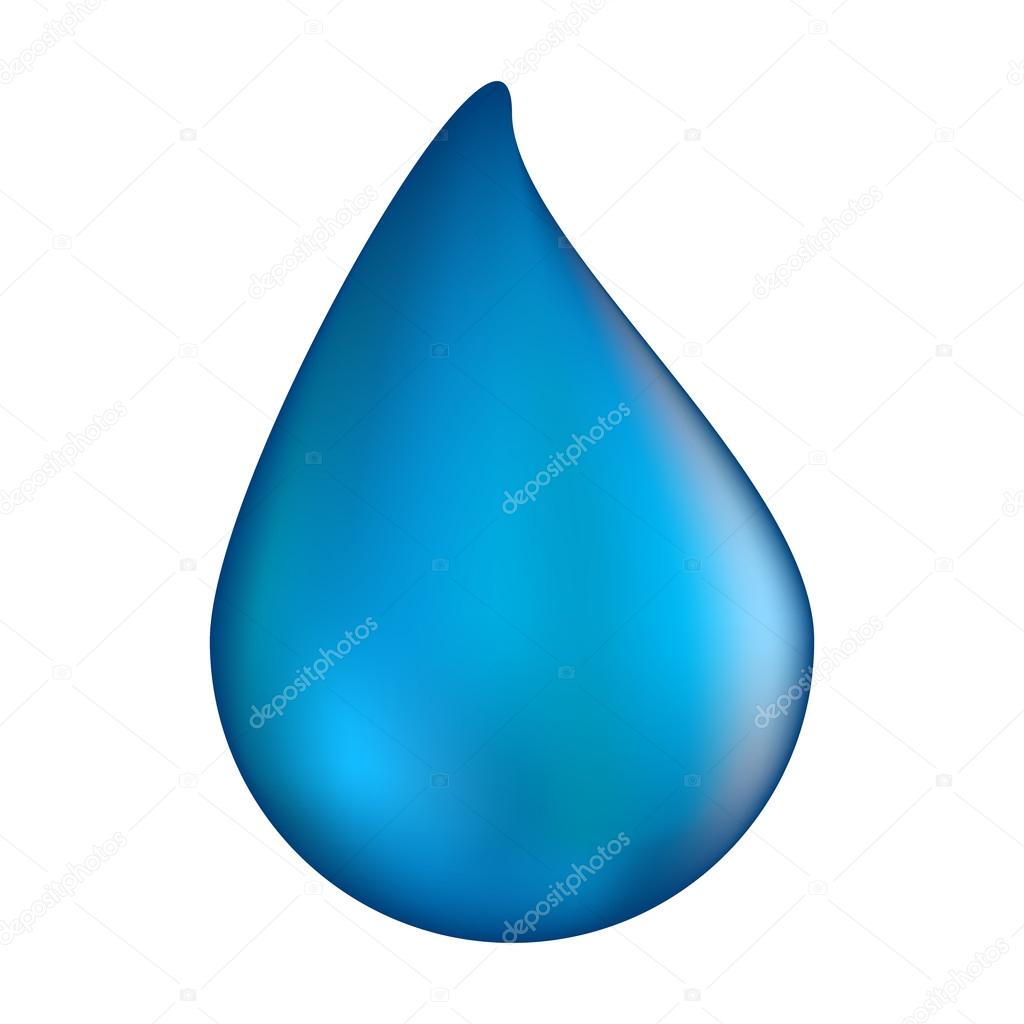 Water drop vector symbol icon design. illustration isolated on white background