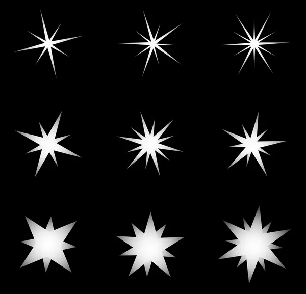 Trasparente stella vettoriale simbolo icona design. Bellissimi illustrati — Vettoriale Stock