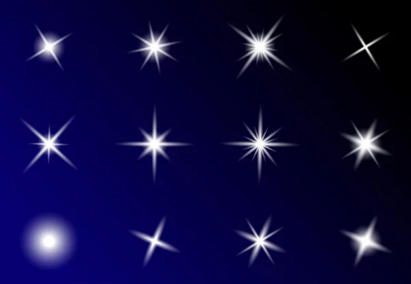 Şeffaf vektör yıldız sembolü simgesi tasarım. Güzel illustrati — Stok Vektör