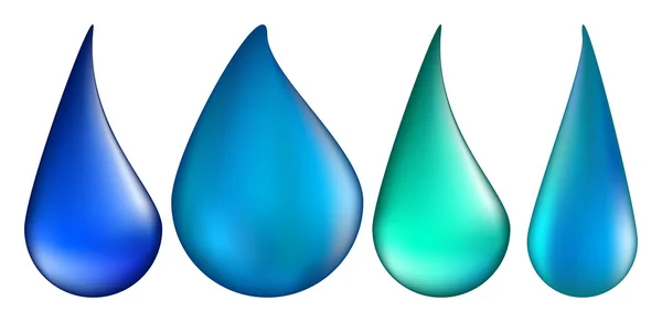 Symbole vectoriel goutte d'eau icône design. illustration isolée sur w — Image vectorielle