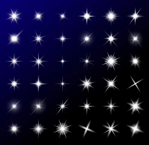 şeffaf vektör yıldız sembolü simgesi tasarım. Güzel illustrati