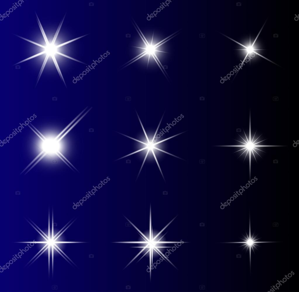 Transparent star vector symbol icon design. Beautiful illustration of glowing light effect stars bursts with sparkles on transparent background for christmas card