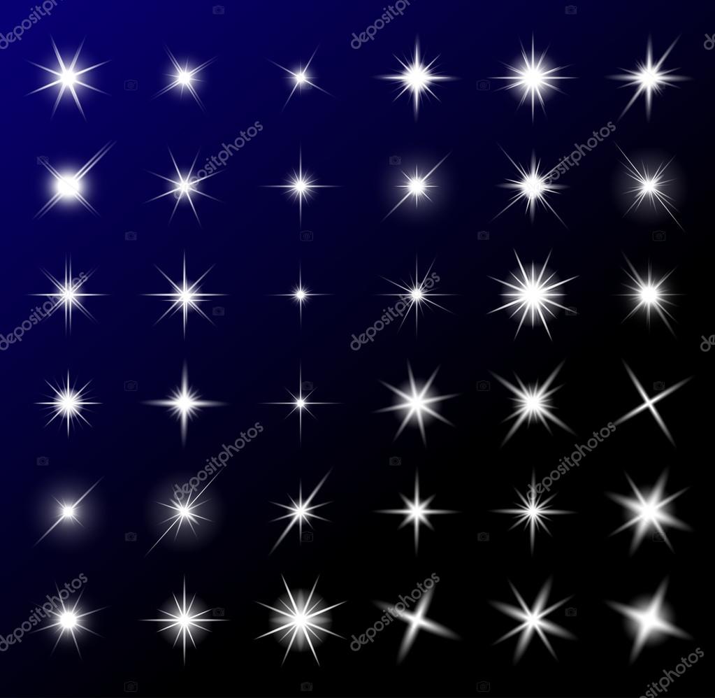 Transparent star vector symbol icon design. Beautiful illustration of glowing light effect stars bursts with sparkles on transparent background for christmas card