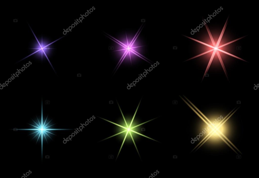 Transparent star vector symbol icon design. Beautiful illustration of glowing light effect stars bursts with sparkles on transparent background for christmas card