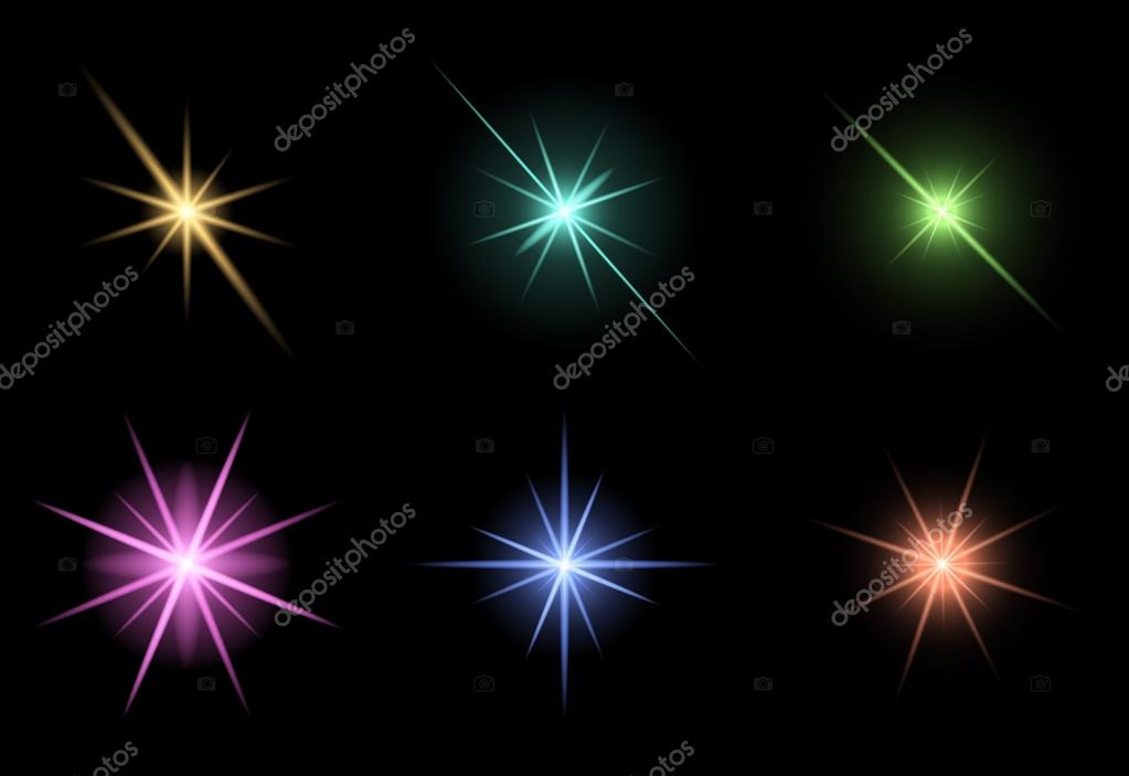 Transparent star vector symbol icon design. Beautiful illustration of glowing light effect stars bursts with sparkles on transparent background for christmas card