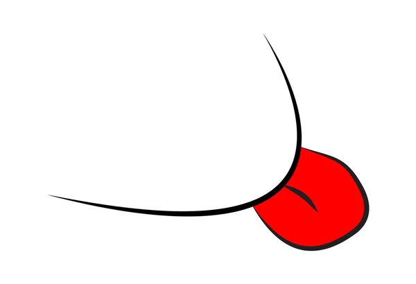 Tunga, leende vektor symbol ikon design. Vacker illustration — Stock vektor