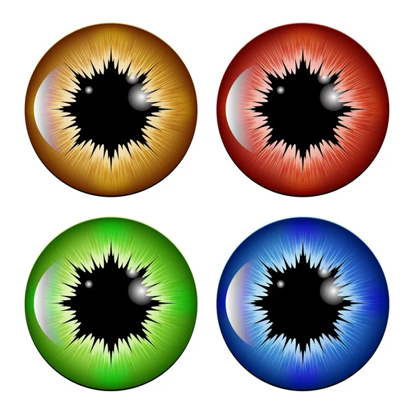 Oko, žák, iris, vektor symbol ikonu design. Krásné ilustrace — Stockový vektor