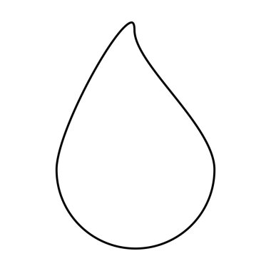 siluet damla vektör simgesi simgesi tasarım. 