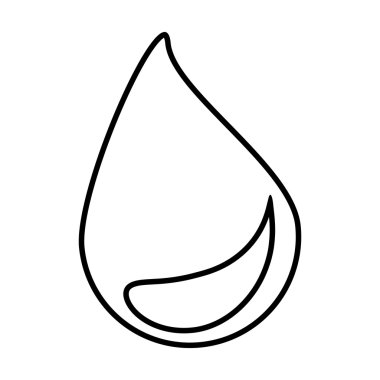 siluet damla vektör simgesi simgesi tasarım. 