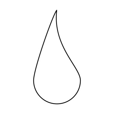 siluet damla vektör simgesi simgesi tasarım. 