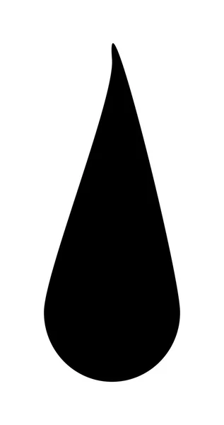 Silhouette drop vector symbol icon design. — Stock Vector