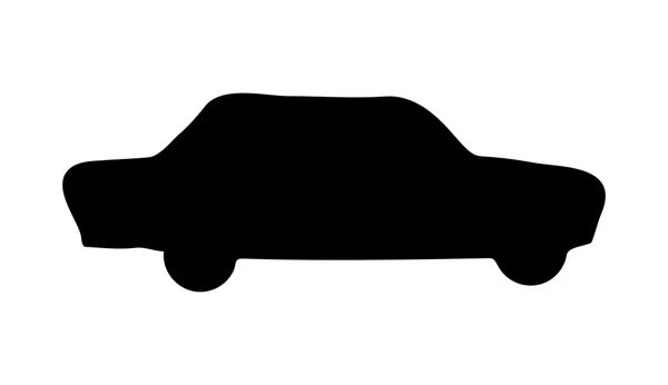 Silueta coche vector símbolo icono de diseño . — Vector de stock