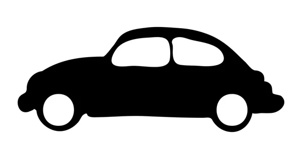 Sziluett autó vektor szimbólum ikon tervezés. — Stock Vector