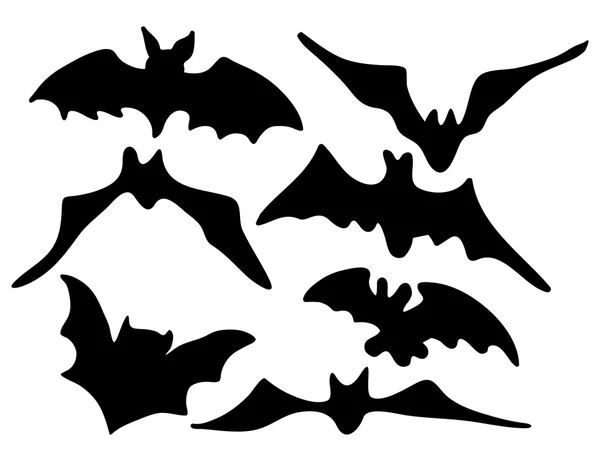 Halloween gruselig gruselig Fledermaus Silhouette Vektor Symbol Symbol Design. — Stockvektor