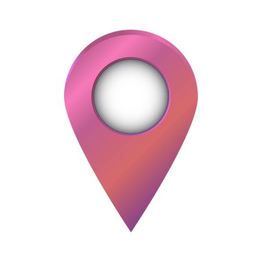 Konumu PIN. PIN düz simge vektör tasarımı göster.