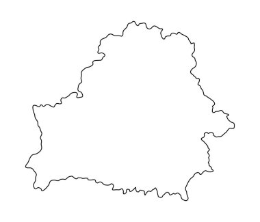 Beyaz Rusya bayrak haritası. Ulusal sembolün vektör illüstrasyonu. Vatansever elementin grafiksel tasarımı